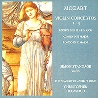 Wolfgang Amadeus Mozart Complete Violin Concertos Standage / Hogwood артикул 10390b.
